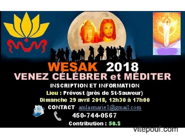 Célébration du Wésak 2018