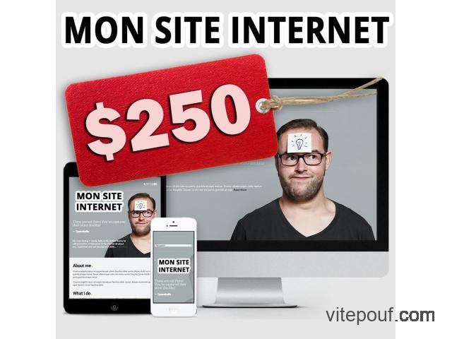 OFFRE SPÉCIALE - $250 - Site internet TOUT INCLUS