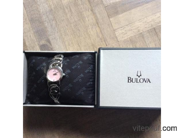 À vendre montre femme Bulova stainless steel