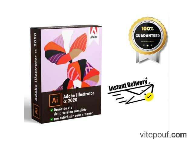 Adobe illustrator cc 2020 Version complète à vie | 100% sûr, 100% garanti