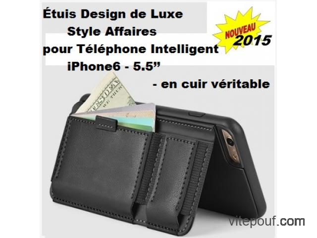 iPhone6 - Plus - 5.5’’ Étuis Design de Luxe, Style Affaires